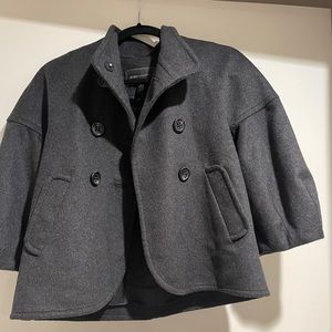 BCBG Cropped Wool Grey Jacket